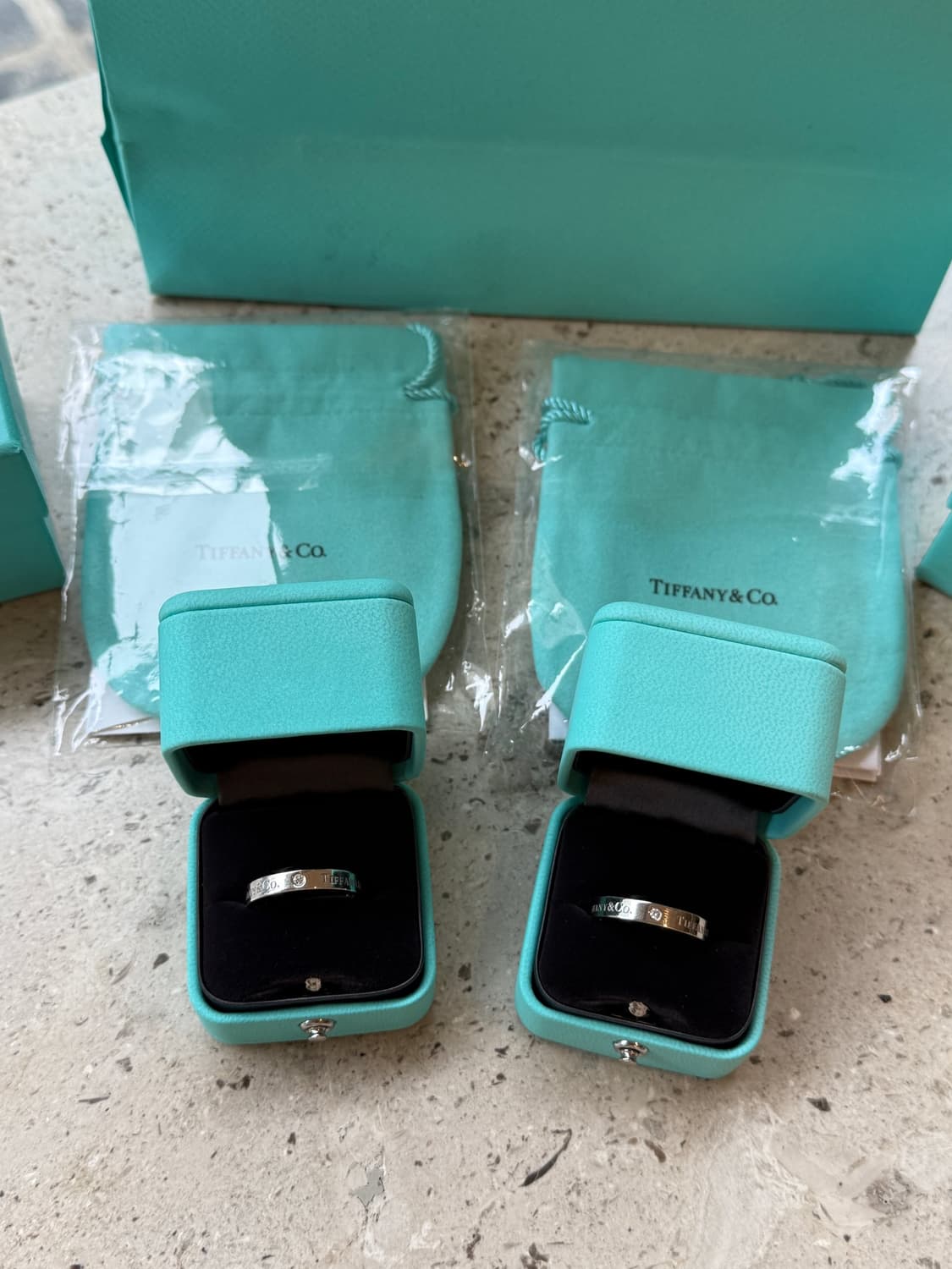 TIFFANY&CO. 티파니앤코 3 다이아몬드 밴드링 #9 상품이미지2