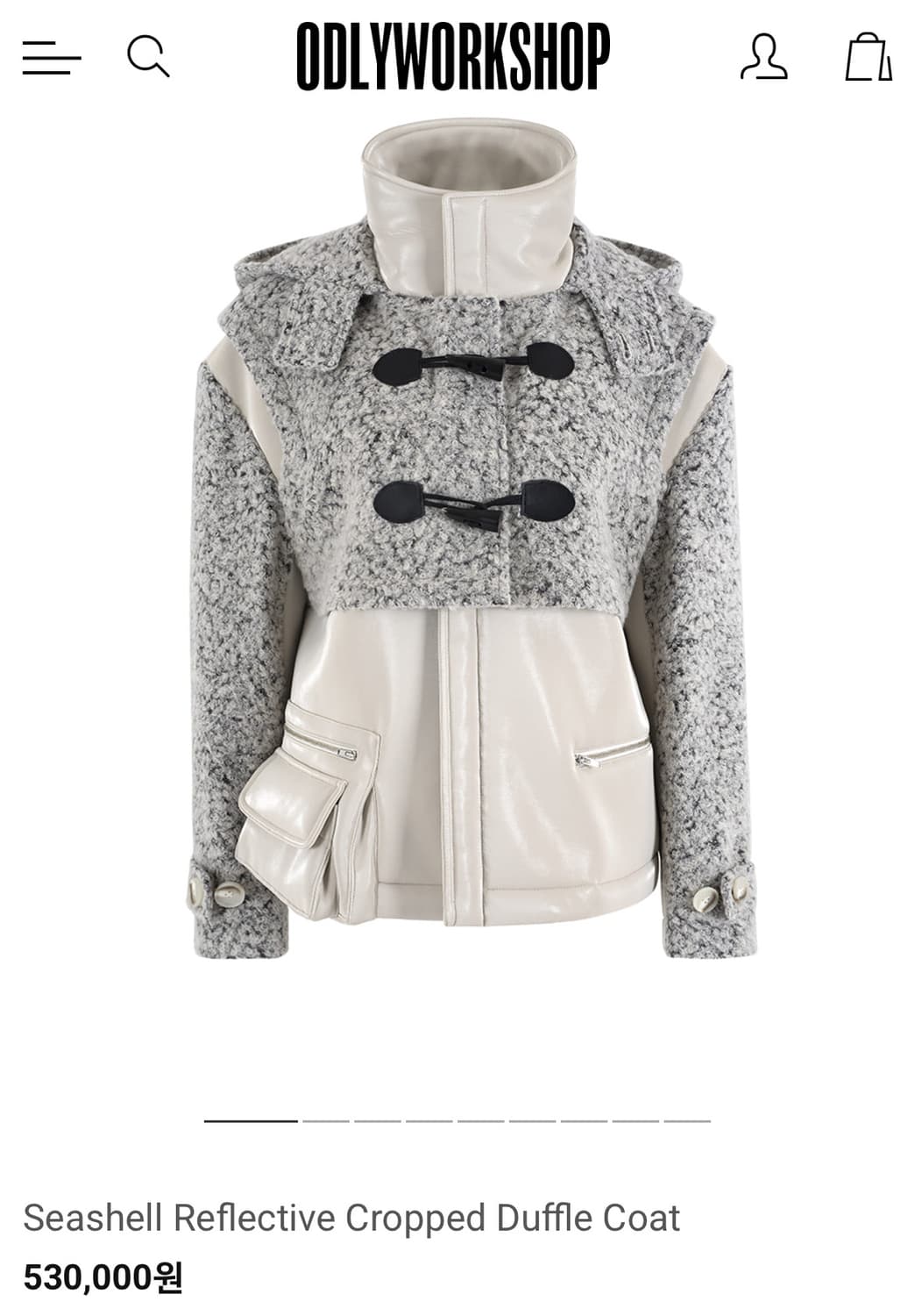 Odlyworkshop Cropped Coat 더플 코트 퍼자켓 상품이미지1