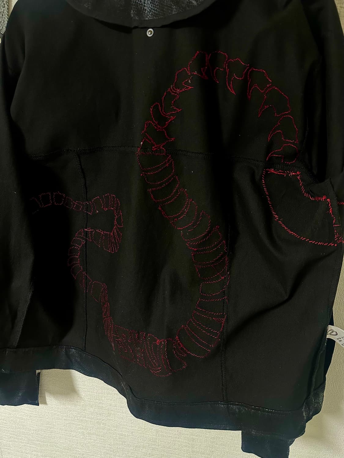 (MPH) crimson python patchwork jacket 상품이미지6