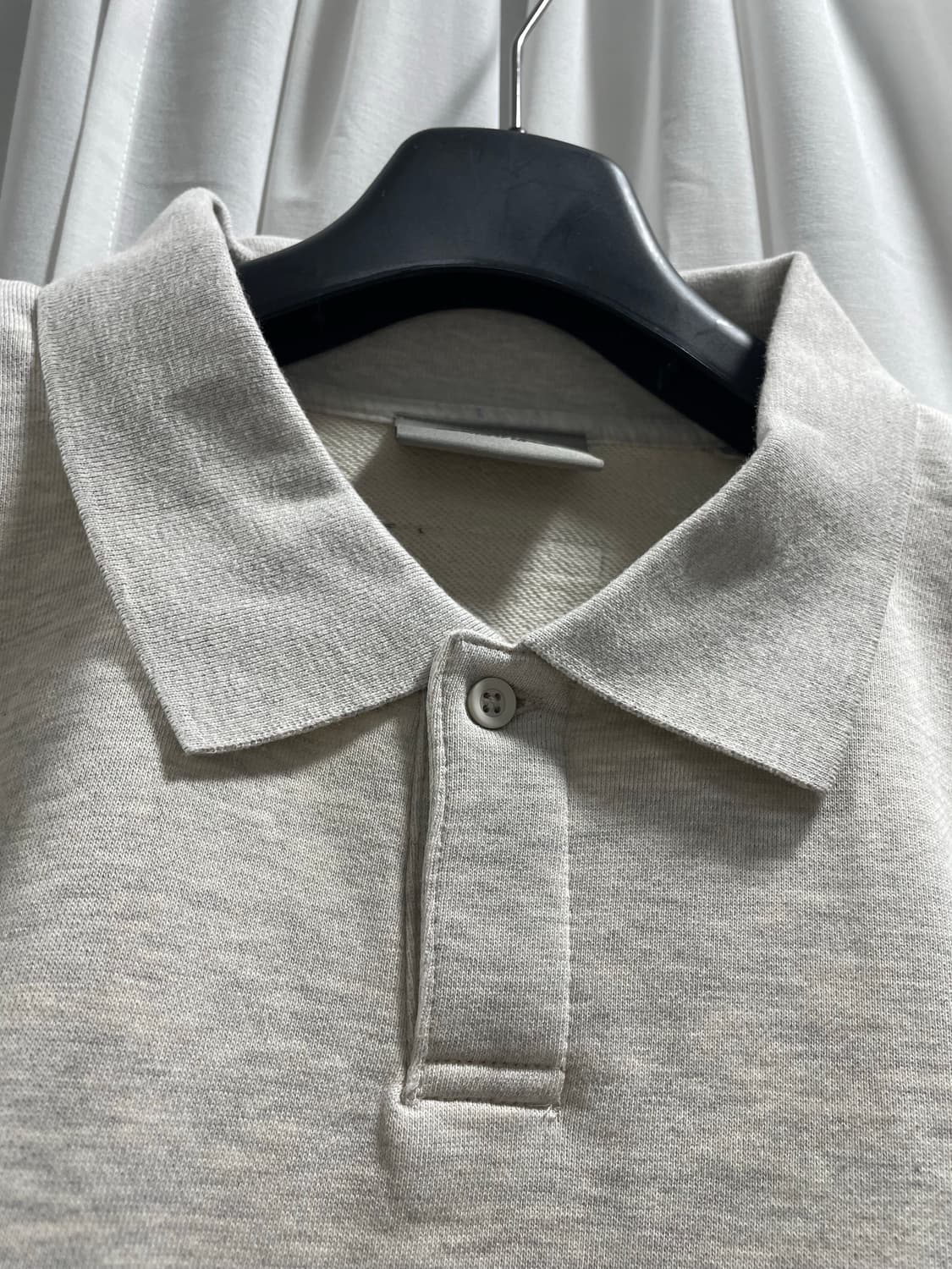 피어오브갓 에센셜/ 체스트 로고 폴로 티셔츠 오트밀/ XL 상품이미지3