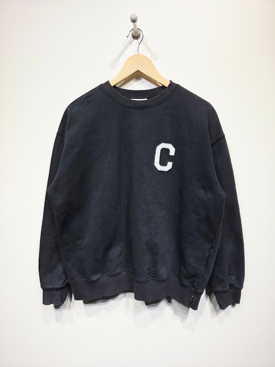 Covernat C로고 블랙 맨투맨_M 상품이미지2