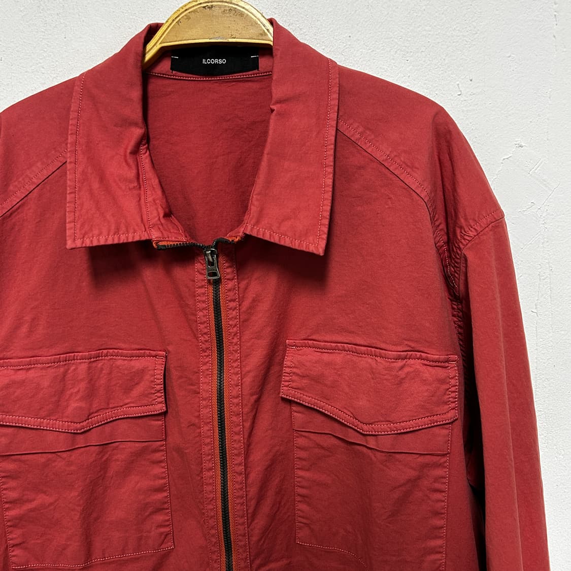 ILCORSO 다크핑크 셔츠 자켓 상품이미지1