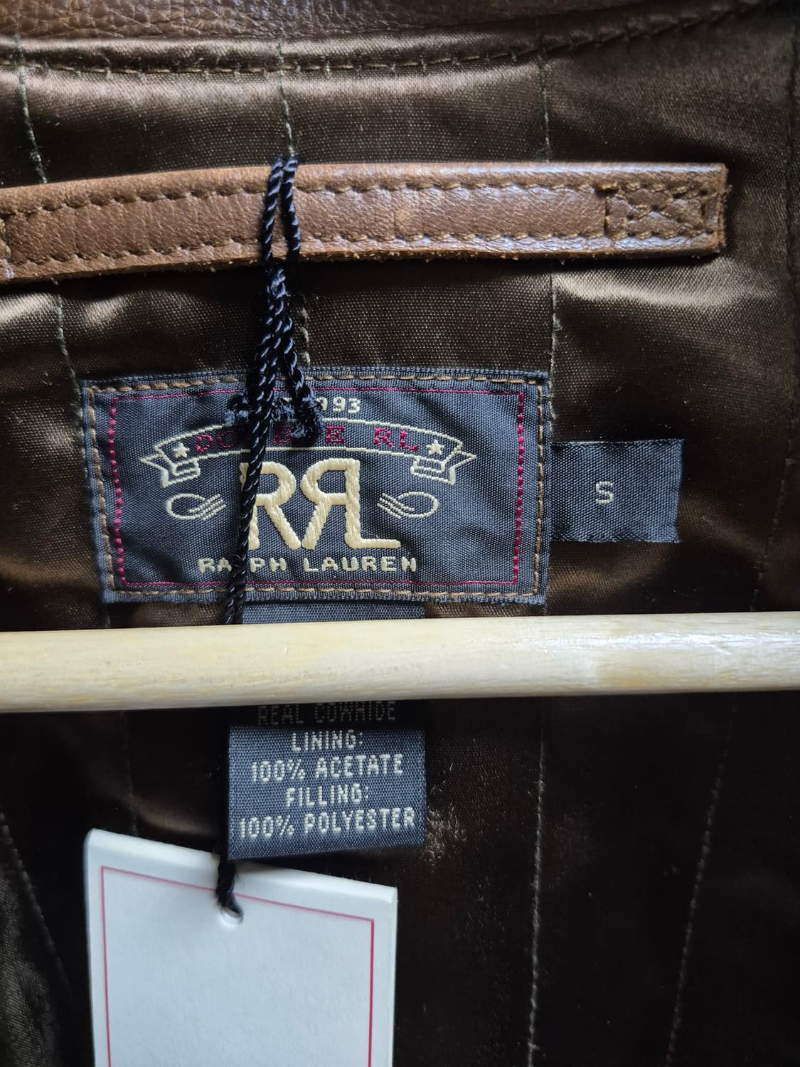 RRL 더블알엘  모터사이클 브라운 레더 자켓 상품이미지6