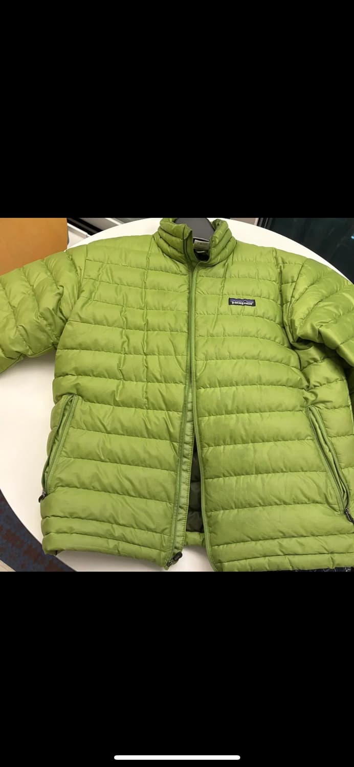 파타고니아 다운스웨터 S 라임컬러 경량패딩 상품이미지2