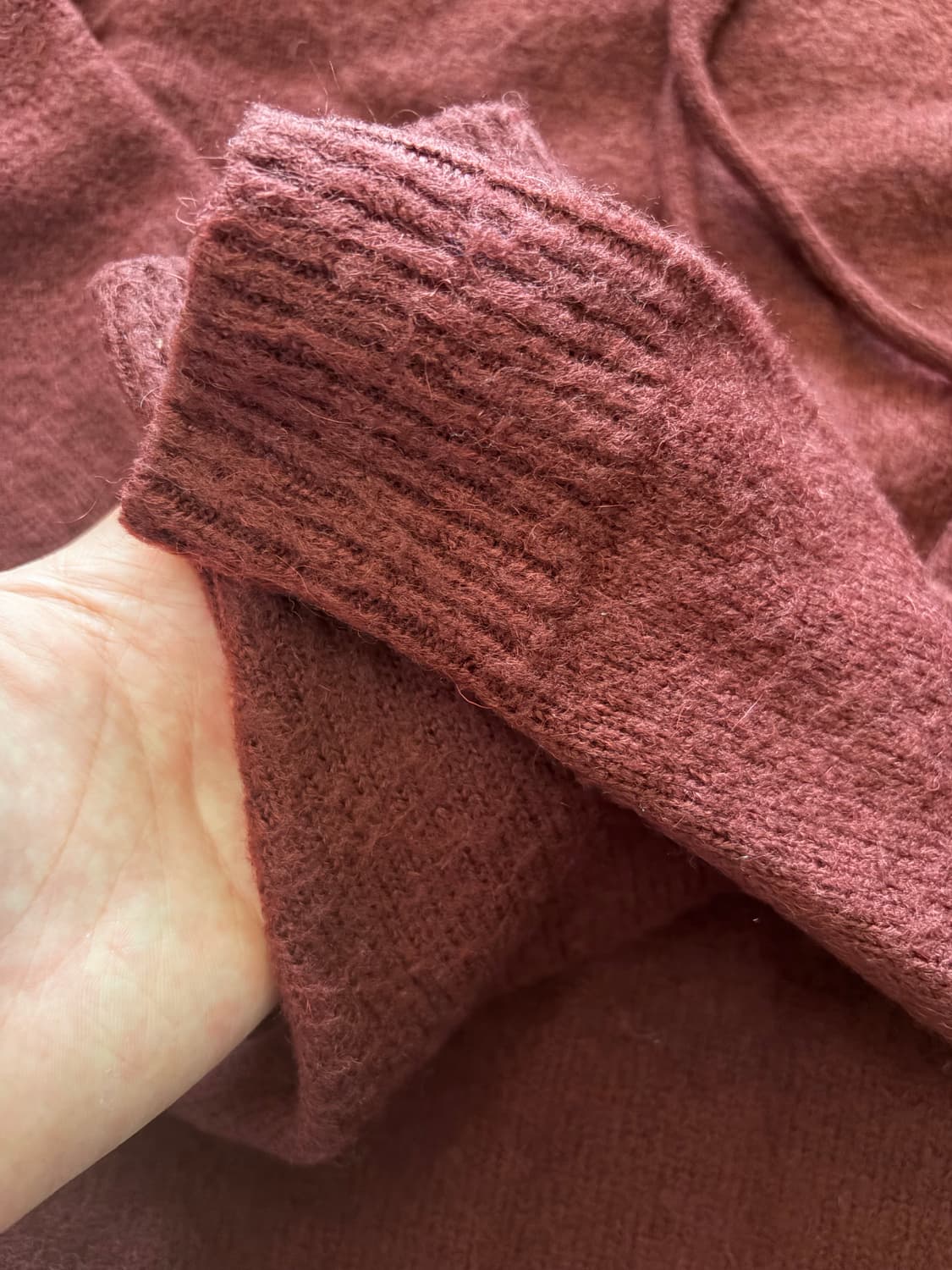 [2]해칭룸 후디니트 다크 레드 상품이미지3