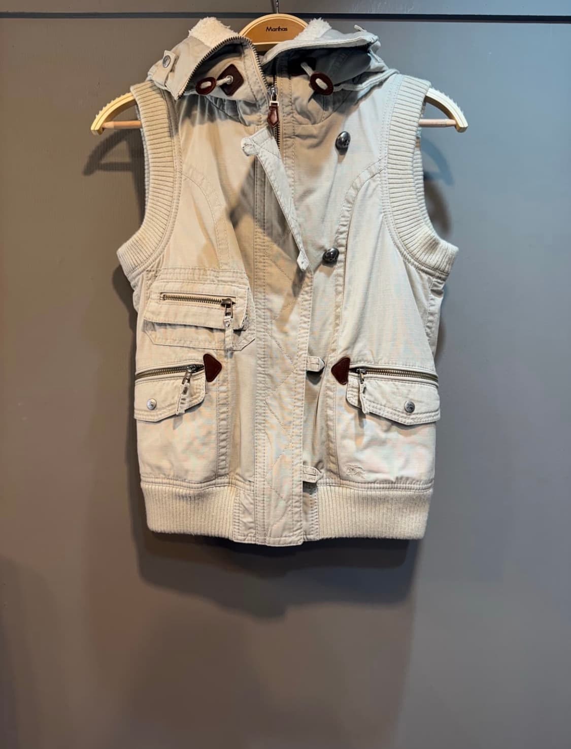 버버리 블루라벨 여성 후드 조끼 S 상품이미지1