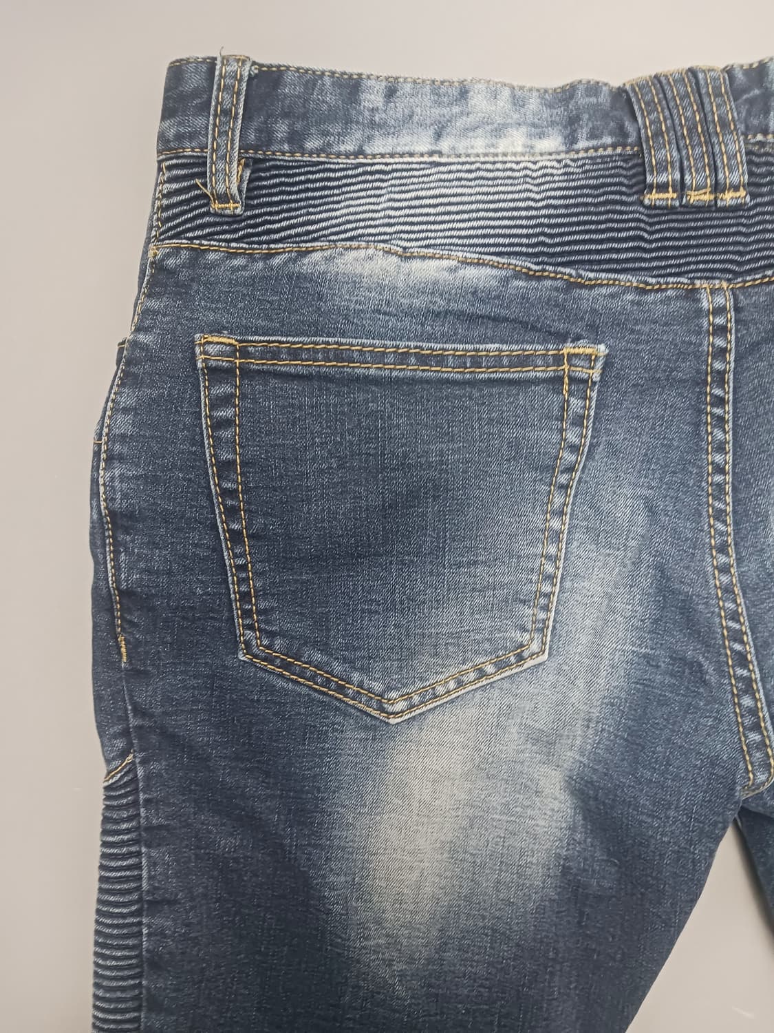 [30] 발망 디스 래더패치 바이커진 청바지 상품이미지8