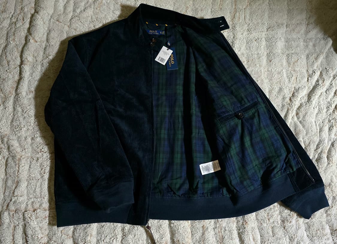 폴로 랄프로렌 코듀로이 바라쿠다 점퍼 자켓 네이비 새제품 상품이미지3