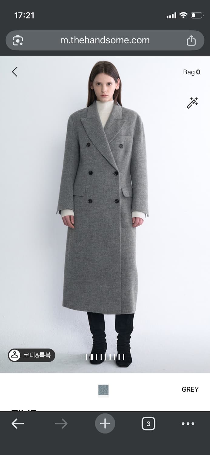 [os]타임 캐시미어 핸드메이드 코트 상품이미지8