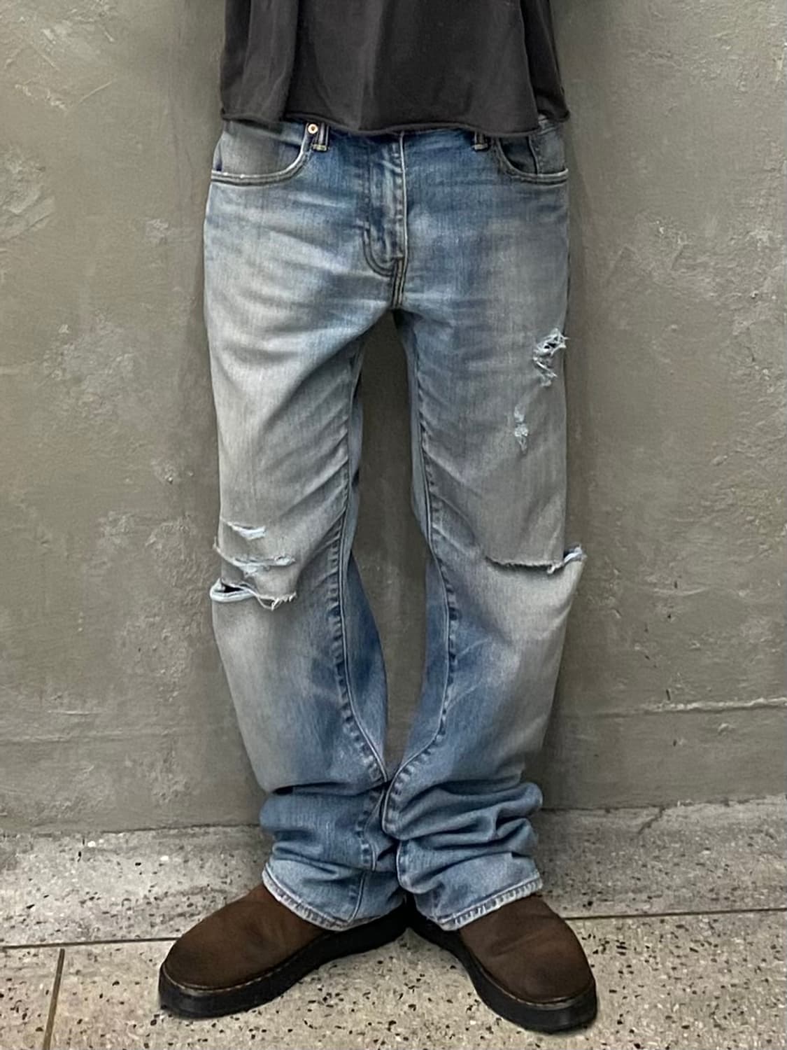 [32] Levi's 502 리바이스 레귤러핏 디스트레스드 데님팬츠 상품이미지10