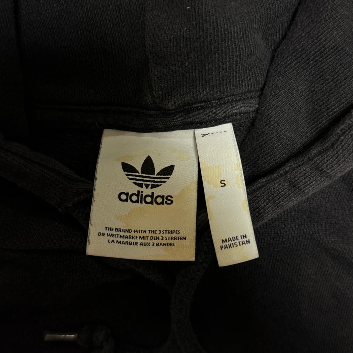 아디다스 블랙 트레포일 후드티 s 상품이미지5