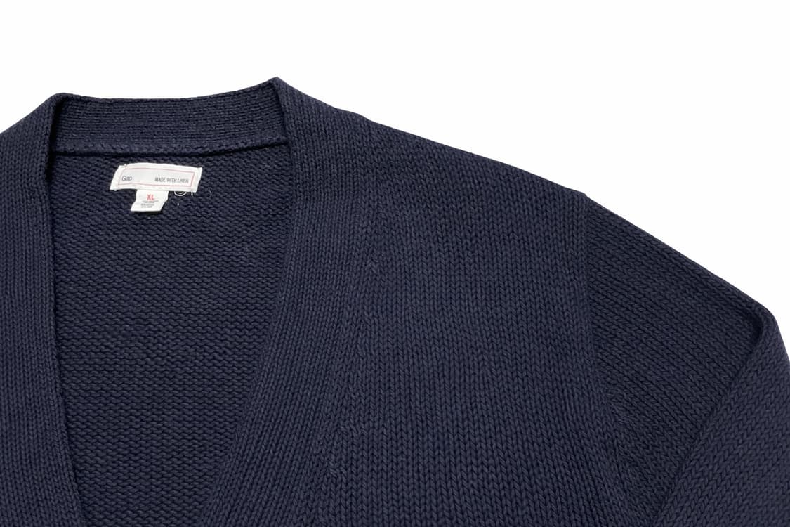 JPN 일본 빈티지 클래식 아메카지 갭 Gap 브이넥 니트 가디건 XL 상품이미지4