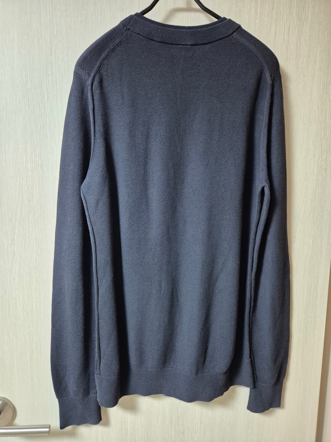 띠어리 이중라운드 니트 남성 라지 코튼니트 상품이미지2