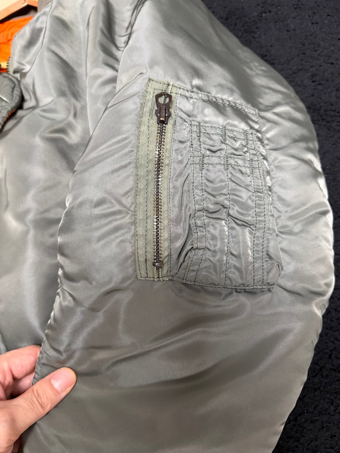 알파인더스트리 MA-1 8279D XL 정밀복각 상품이미지2