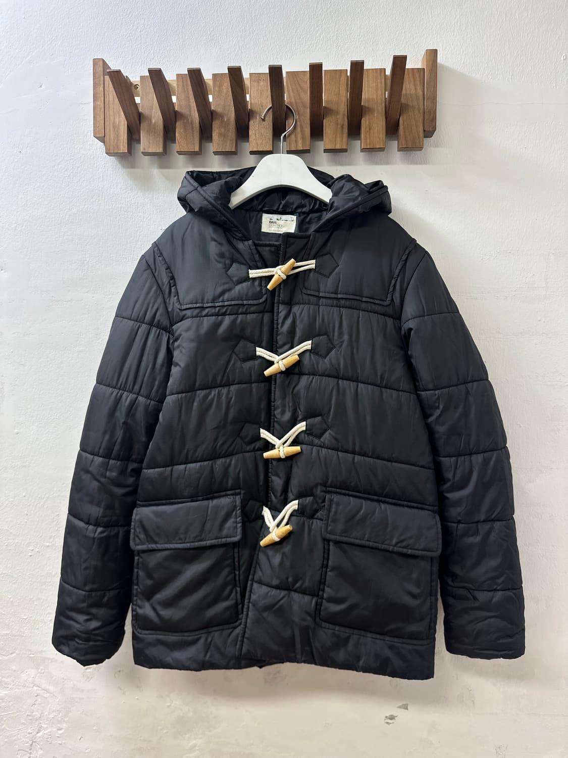 일본빈티지 BASE CONTROL 베이스 컨트롤 떡코 토글 후드 패딩 상품이미지3