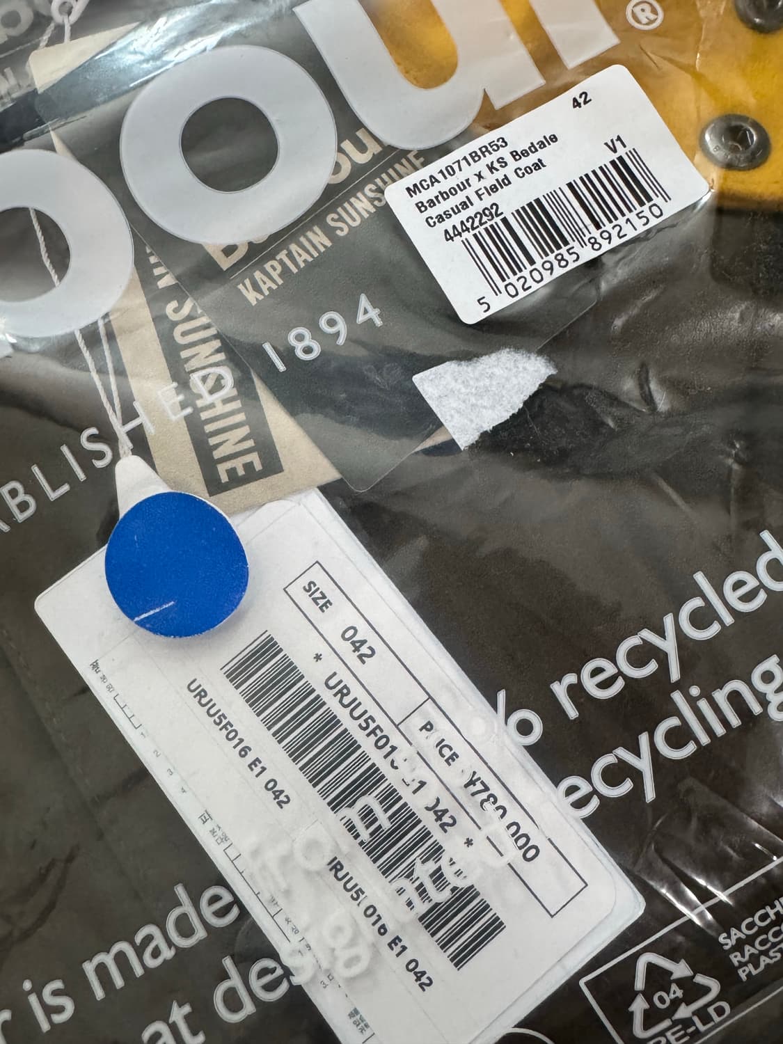 25fw 바버x캡틴선샤인 비데일 필드코트 올리브 42 상품이미지2