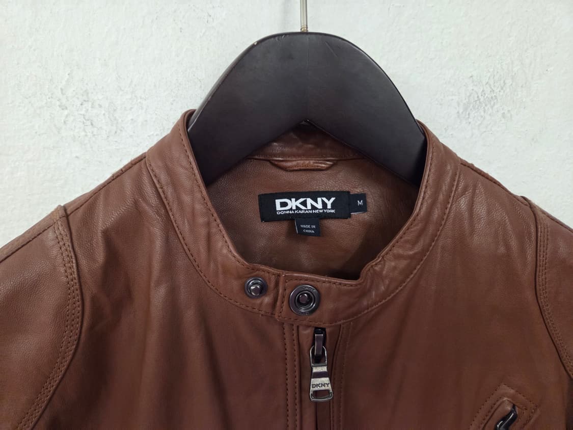 DKNY 브라운 염소 가죽 자켓 M 상품이미지2