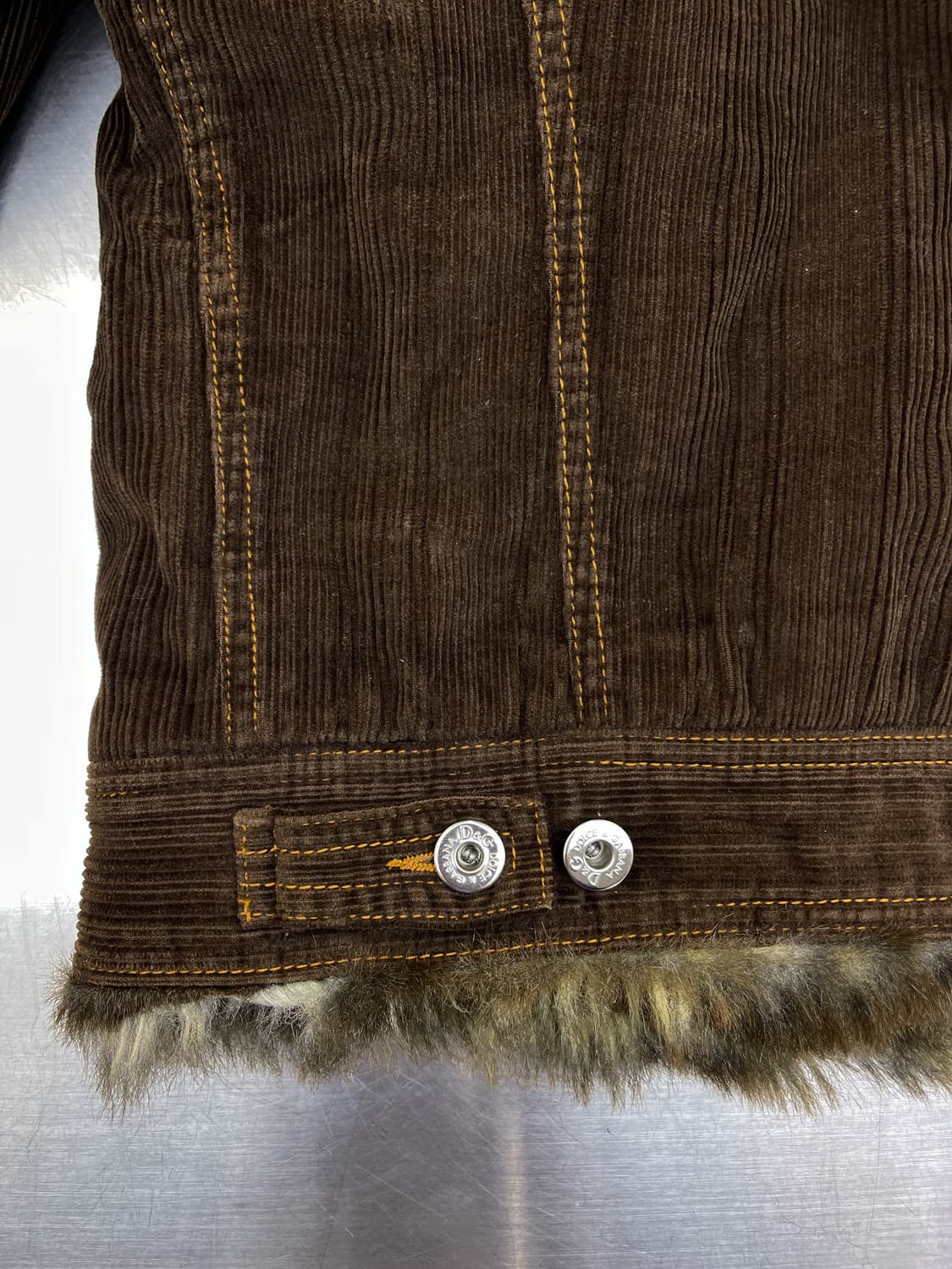 돌체앤가바나 01aw 아카이브 코듀로이 퍼 자켓 상품이미지7