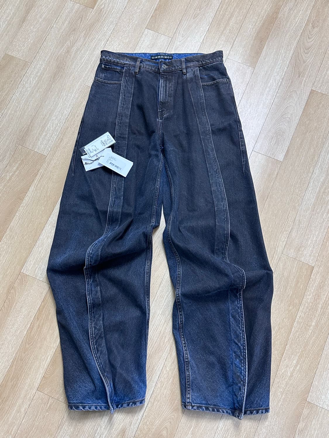 [31] 와이프로젝트 바나나진 블랙 네이비 상품이미지2