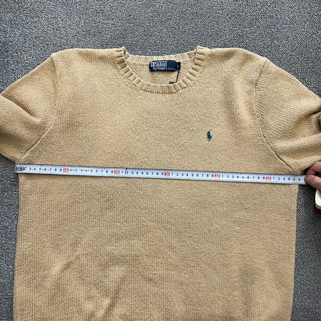145 폴로 코튼 니트 베이지 상품이미지7