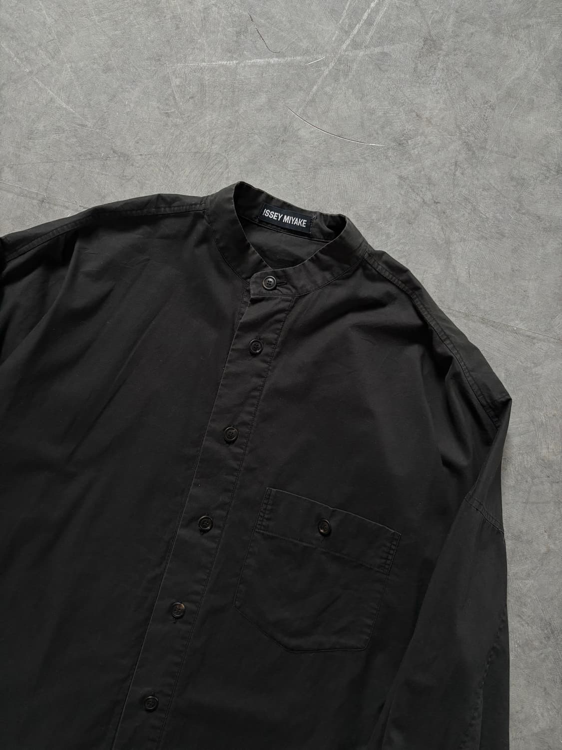 Issey Miyake 이세이미야케 90’s 블랙 코튼 셔츠  상품이미지2