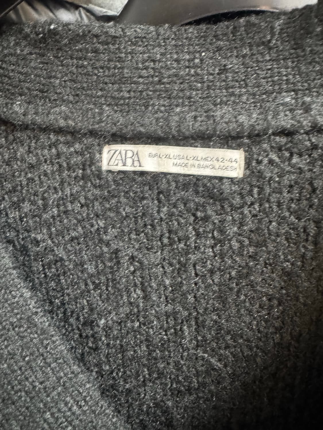 자라 체커보드 가디건 L-XL 상품이미지3