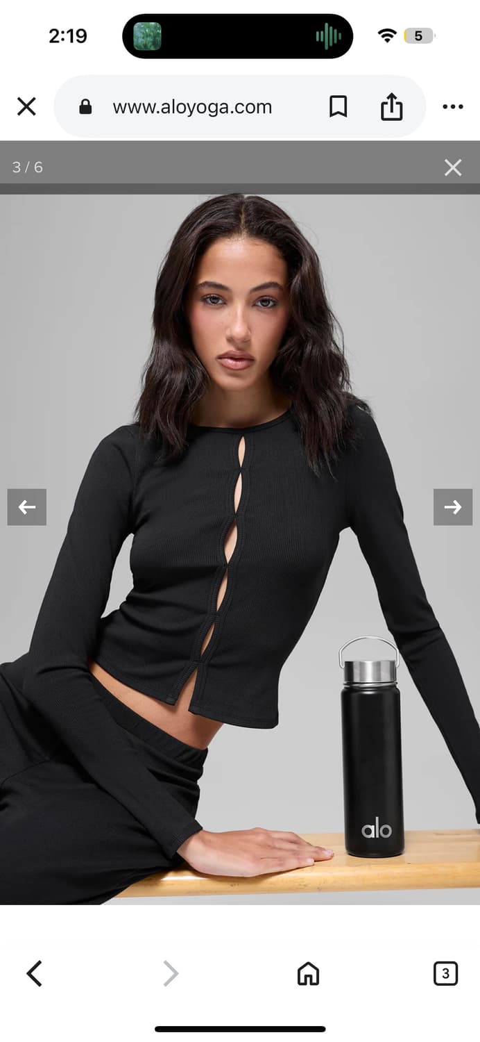 알로 요가 신상 셋업 S 블랙/옐로우 두 컬러 상품이미지1