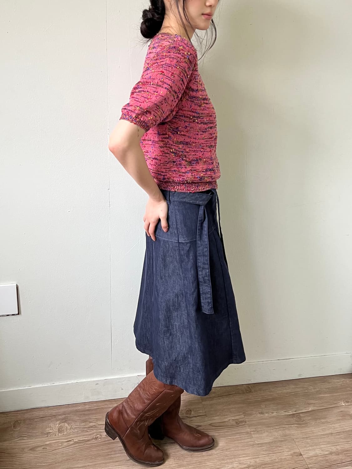 RoyalArtigiano 레인보우 핑크 스웨터 상품이미지7