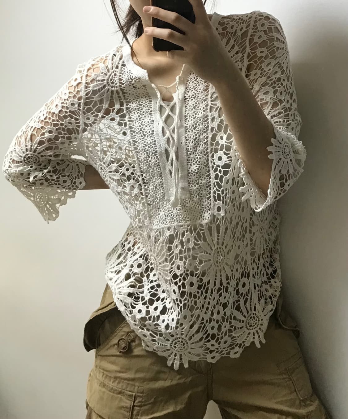 Vintage 그물 티 상품이미지5