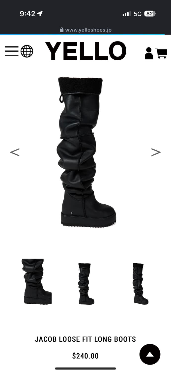 Yello shoes 롱부츠 (M) JACOB LOOSE FIT 상품이미지4