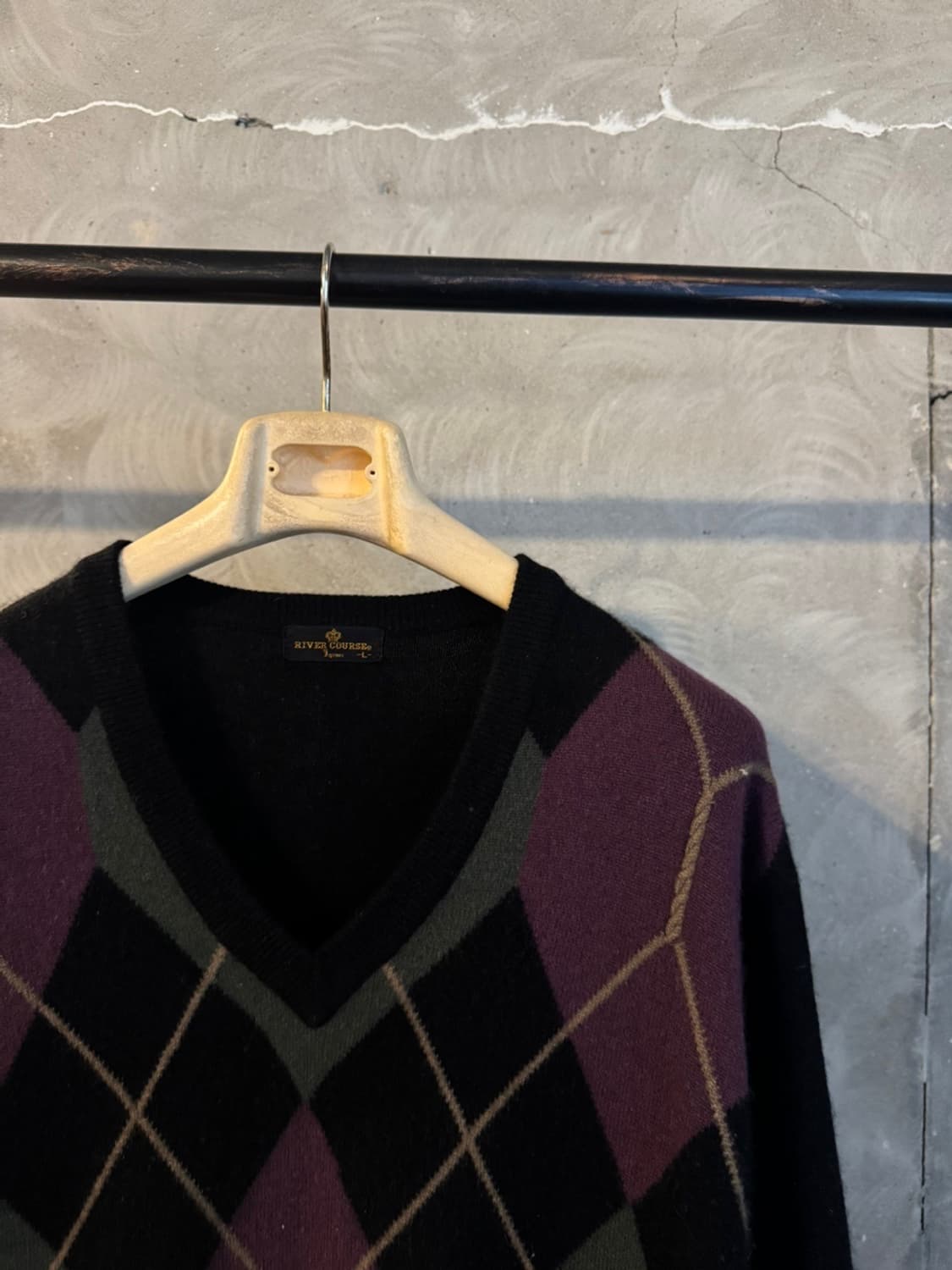 리버크루즈 아가일 캐시미어 니트 100 상품이미지3