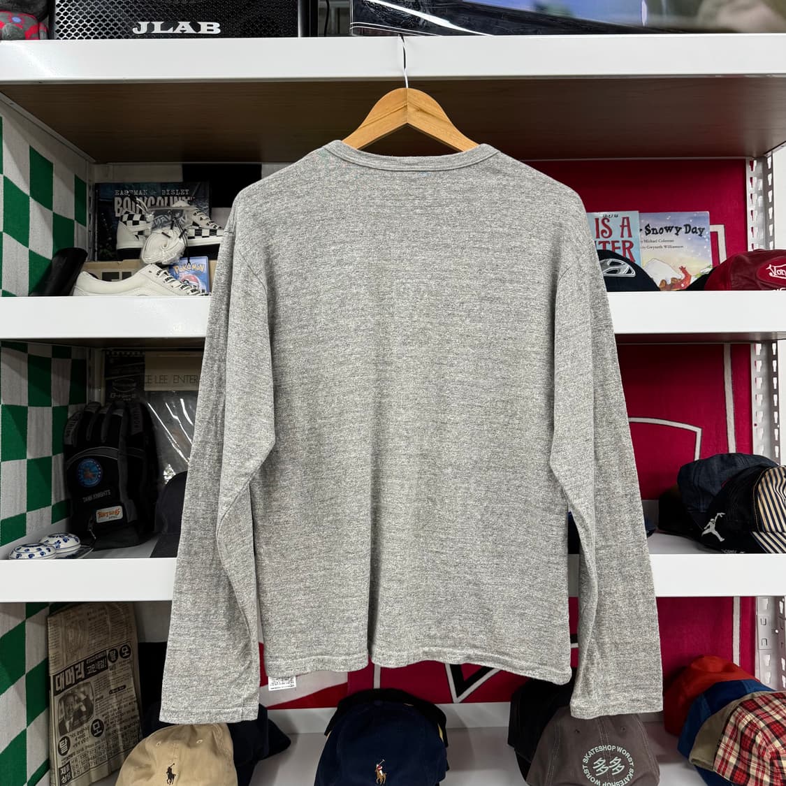 웨어하우스 헨리넥 롱슬리브 티셔츠 made in JAPAN (M)   상품이미지3