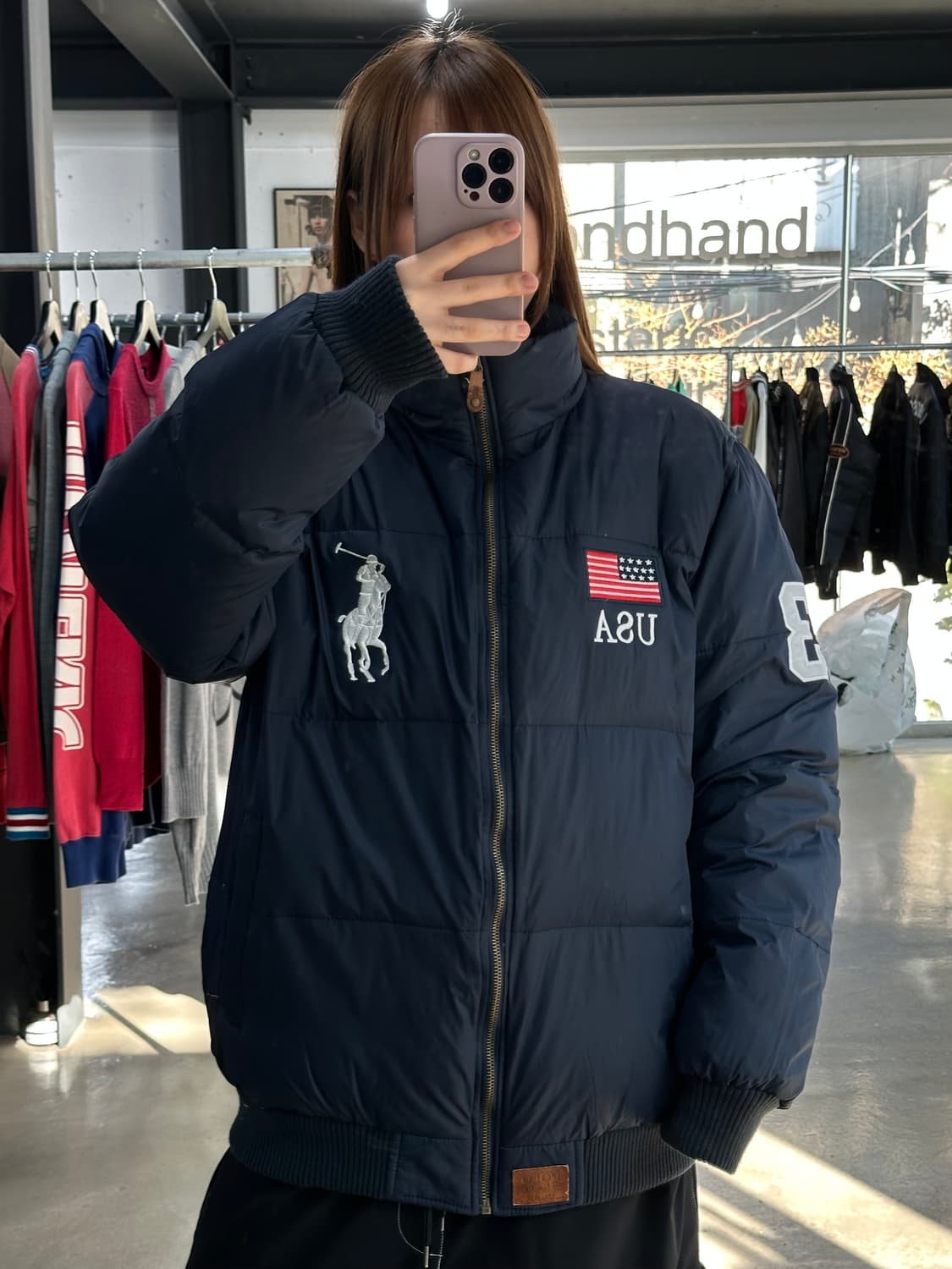 폴로랄프로렌 US성조기 빅포니 넘버링 푸퍼자켓2XL 상품이미지1