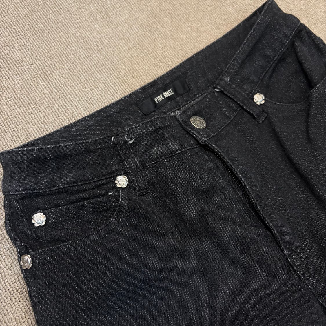 PINK HOUSE japan 핑크하우스 우먼스 레이스 블랙진 데님 상품이미지2