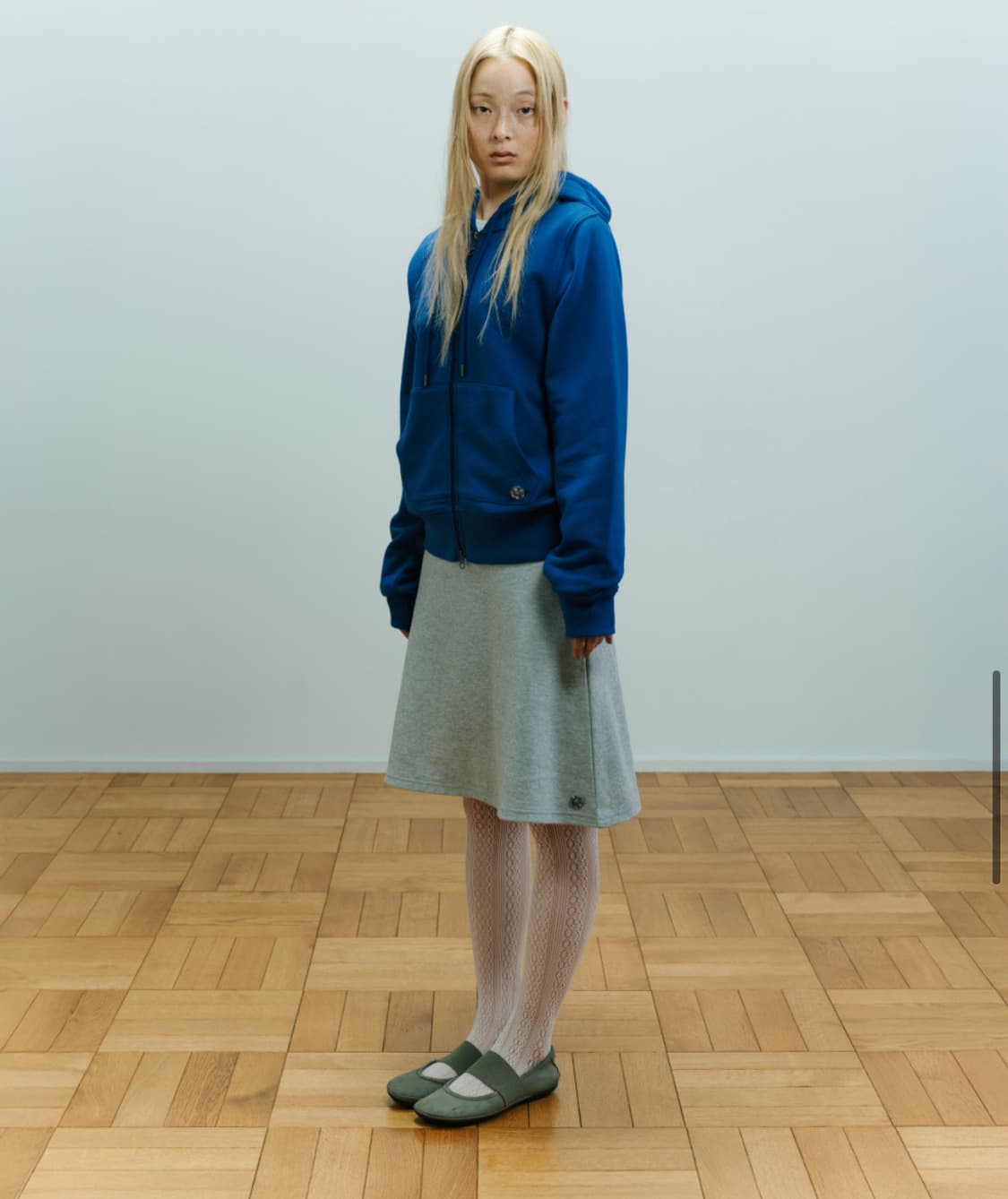 코이세이오 038 COZY HOOD ZIP-UP BLUE 상품이미지2