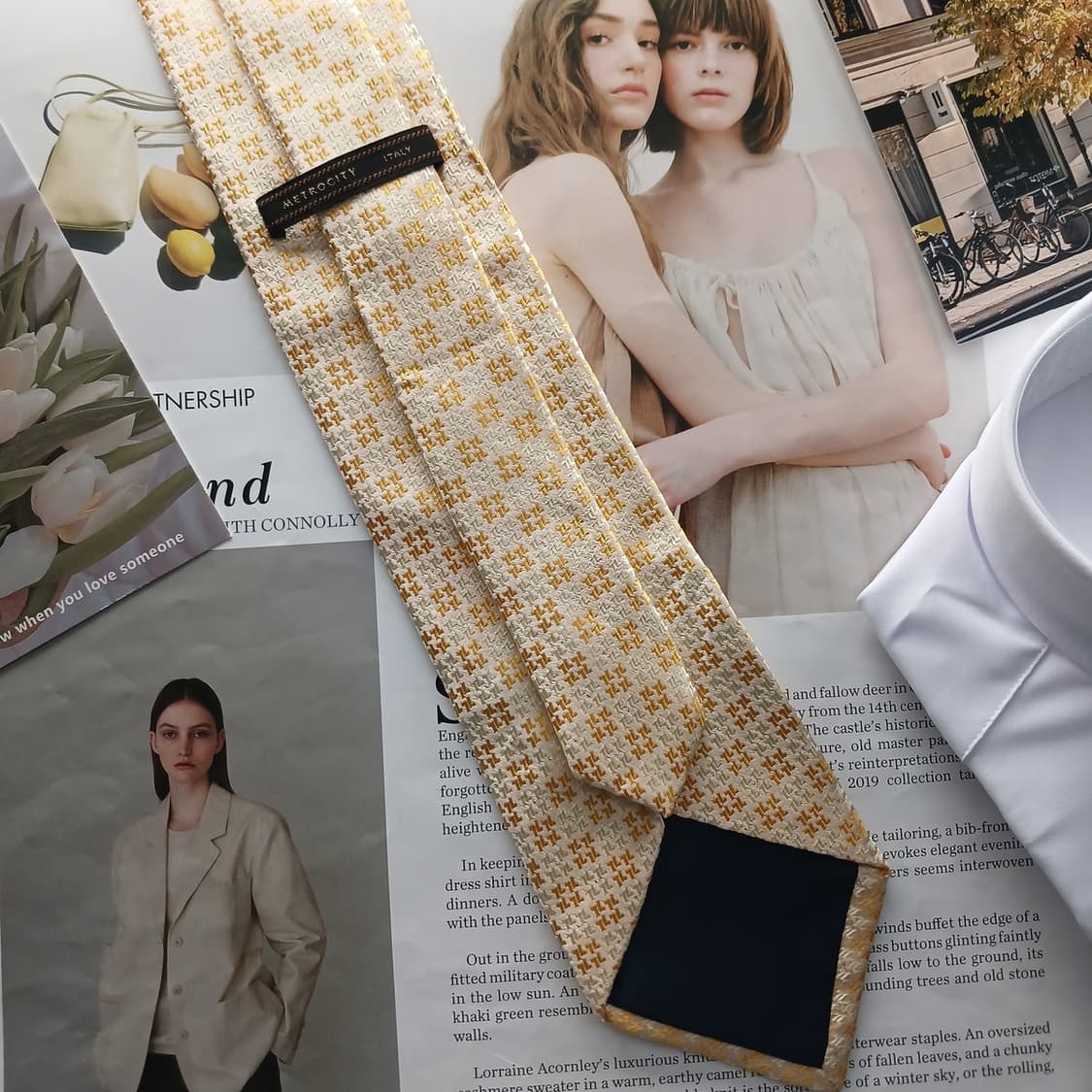 
메트로시티 실크 체크 패턴 넥타이 8.8cm A+등급 A18278
 상품이미지4