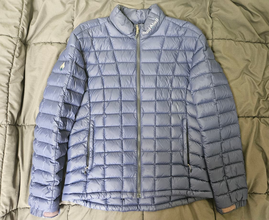 [L] 몽벨 경량 패딩 점퍼 네이비 상품이미지2