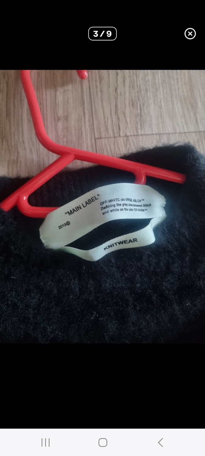 특가) OFF WHITE 모헤어 니트.    L 상품이미지3