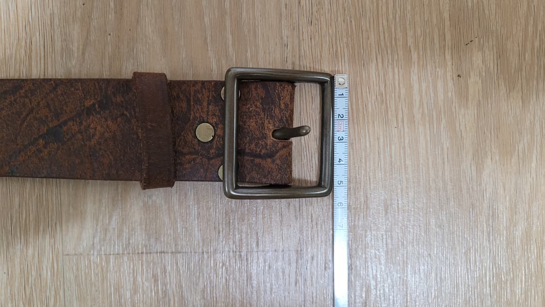 더블알엘(RRL) - 디스트레스드 레더 벨트 (탠) 30 사이즈 상품이미지3