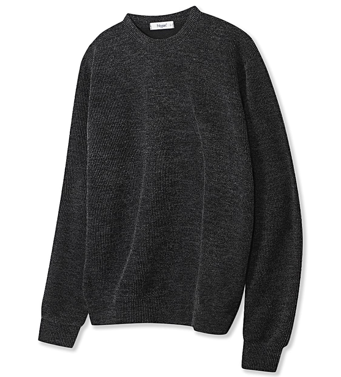 (새상품 택포가격) 폴리그램 리브드 니트 스웨트 셔츠 차콜 XL 상품이미지1