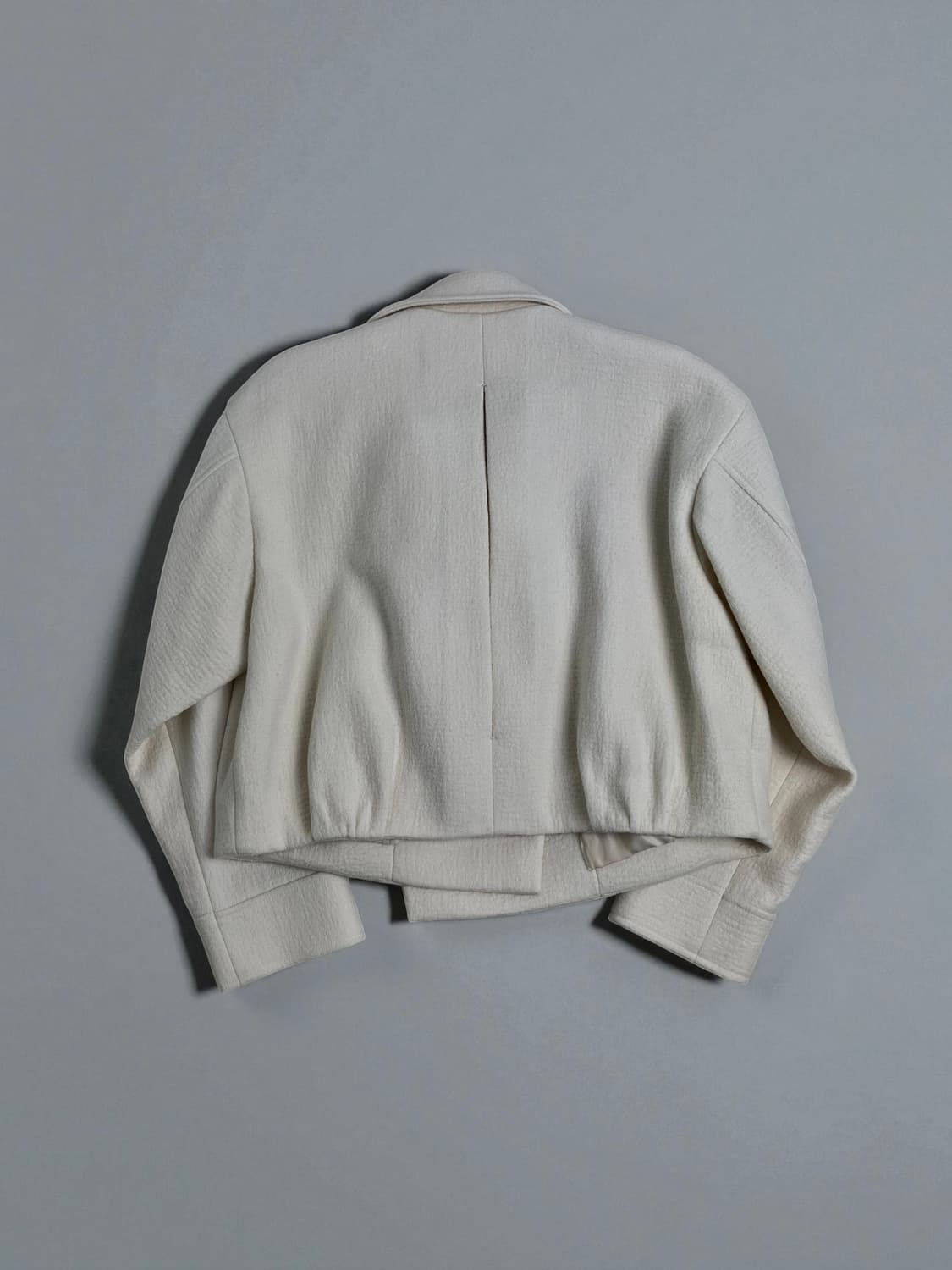 (W)르917 르셉템버 울 드레이프 크롭 자켓 아이보리 34사이즈 상품이미지3