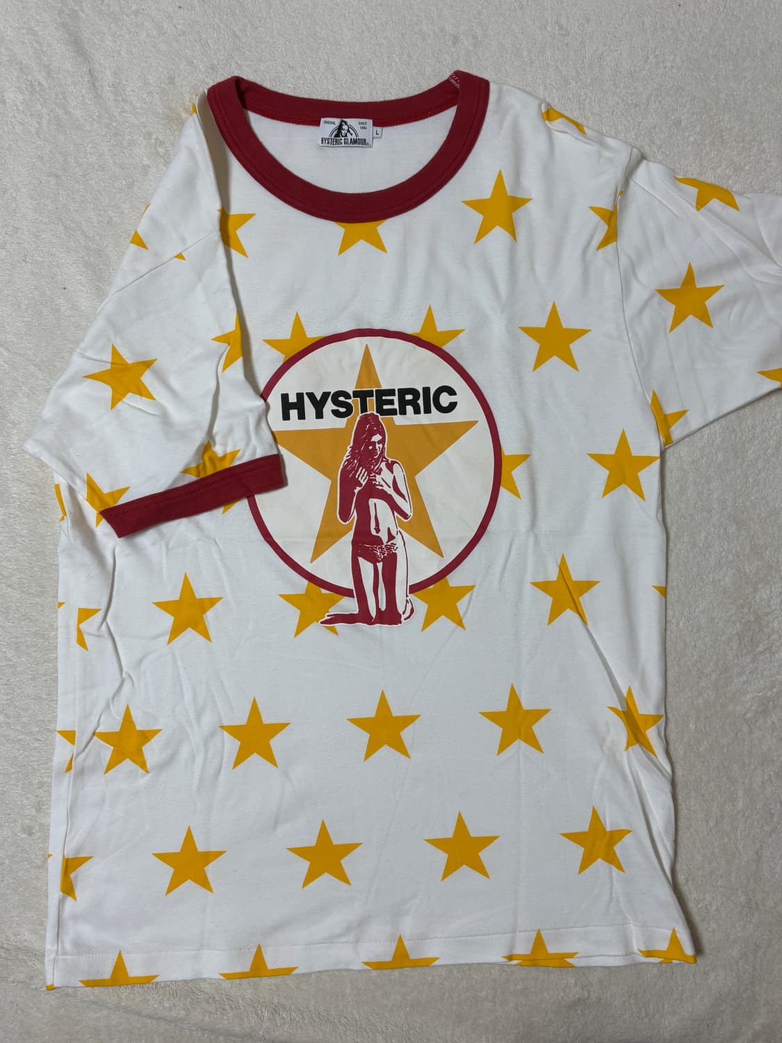 Hysteric glamour 스타 링거 티 L 상품이미지4