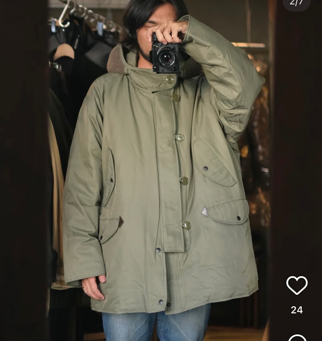헤릴 cwu 파카 25fw 2size 그린컬러 상품이미지2