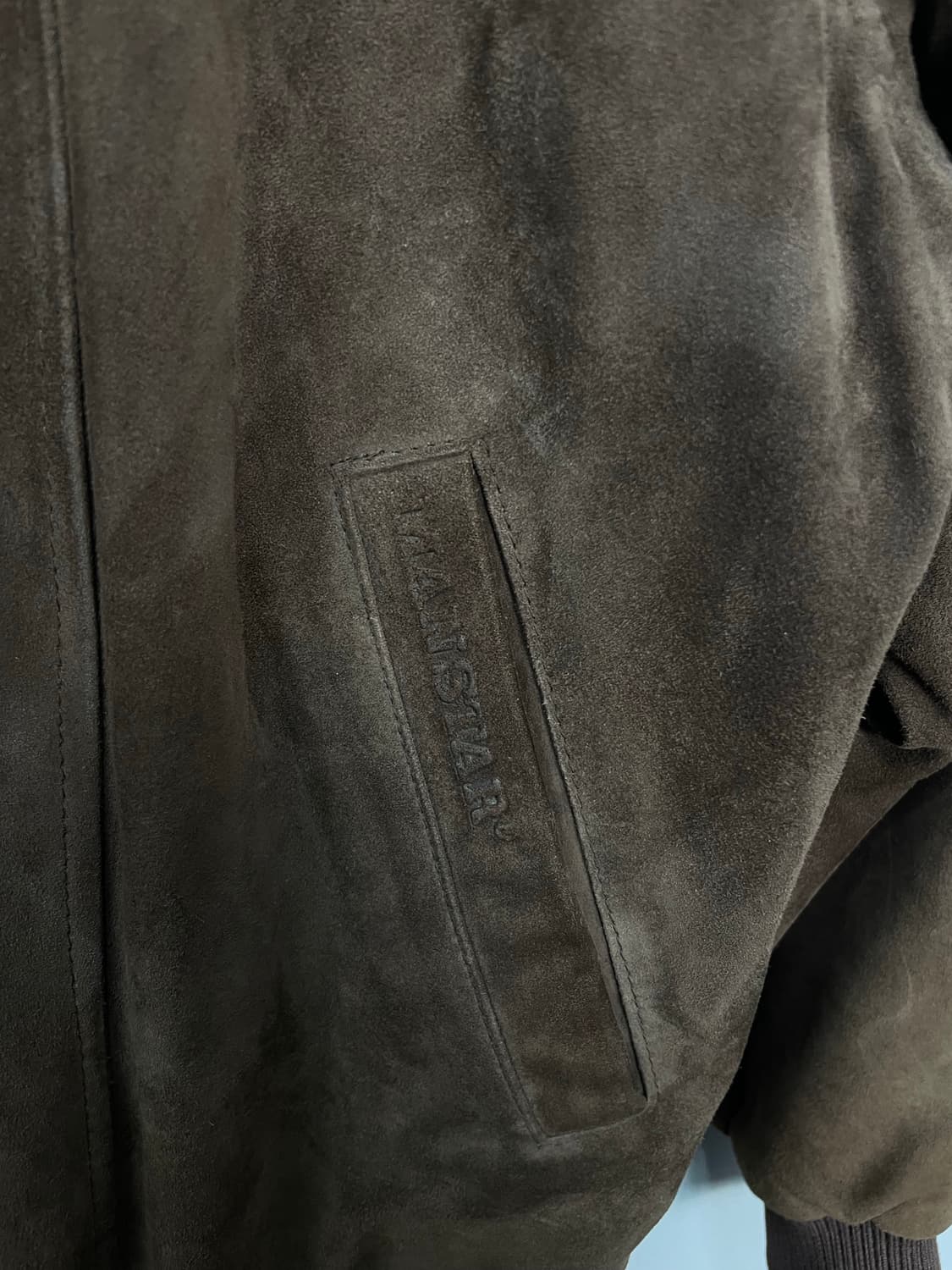 빈티지 MANSTER 브라운 스웨이드 자켓 H1925 상품이미지4