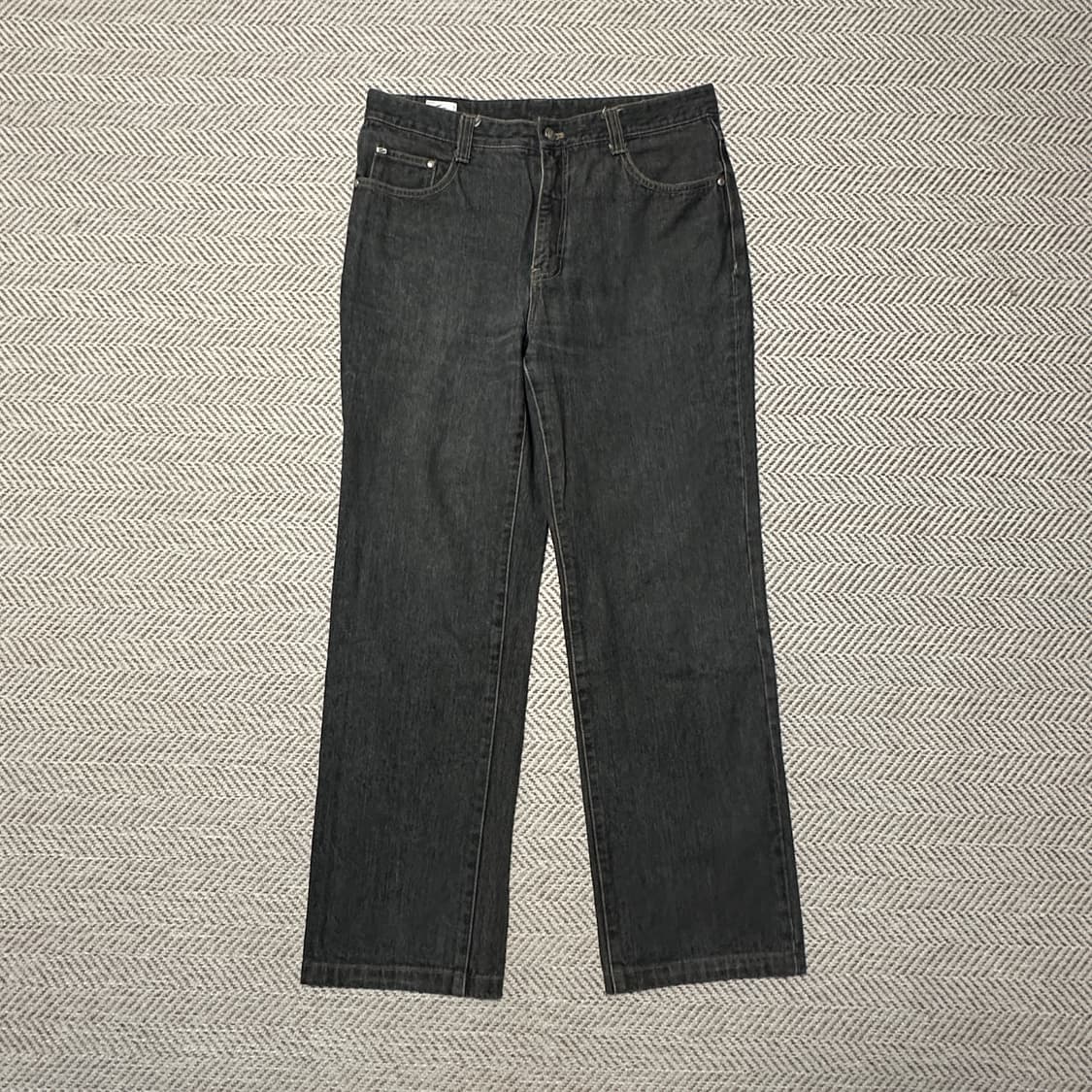LACOSTE vintage denim black wide pants 상품이미지1