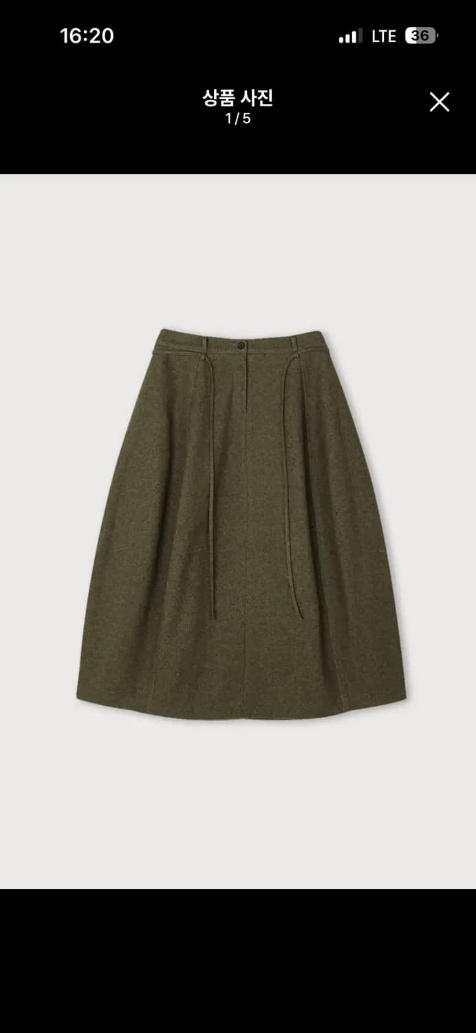 에토스 WAIST STRAP WOOL SKIRT 상품이미지2