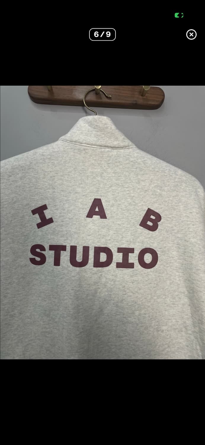 아이앱 스튜디오 오트밀 버건디 하프집업 A3544 상품이미지5