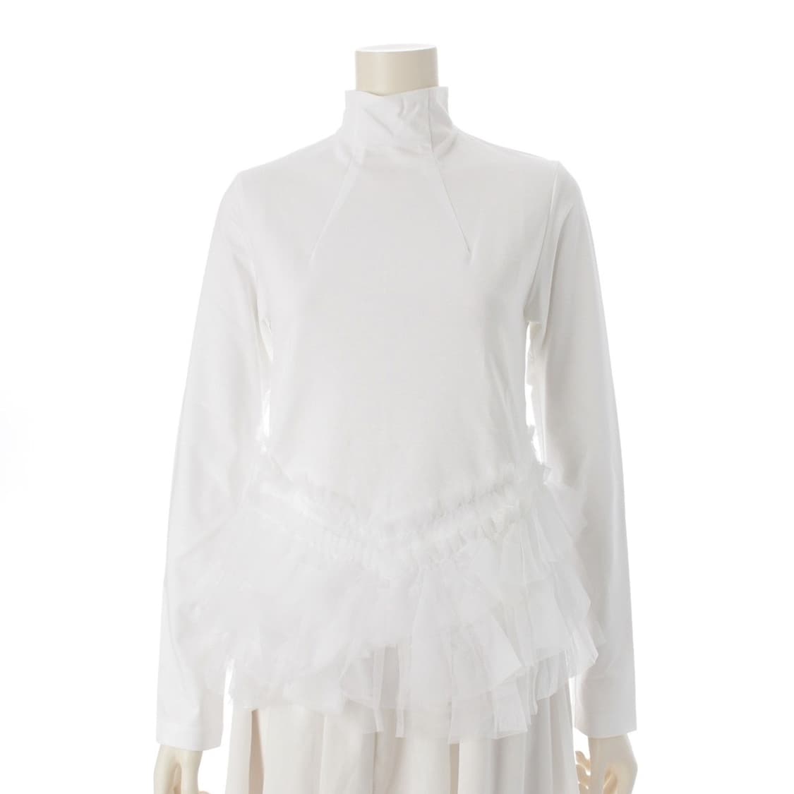 꼼데가르송 느와케이니노미야 Noir Kei Ninomiya 화이트 튤 탑 상품이미지1