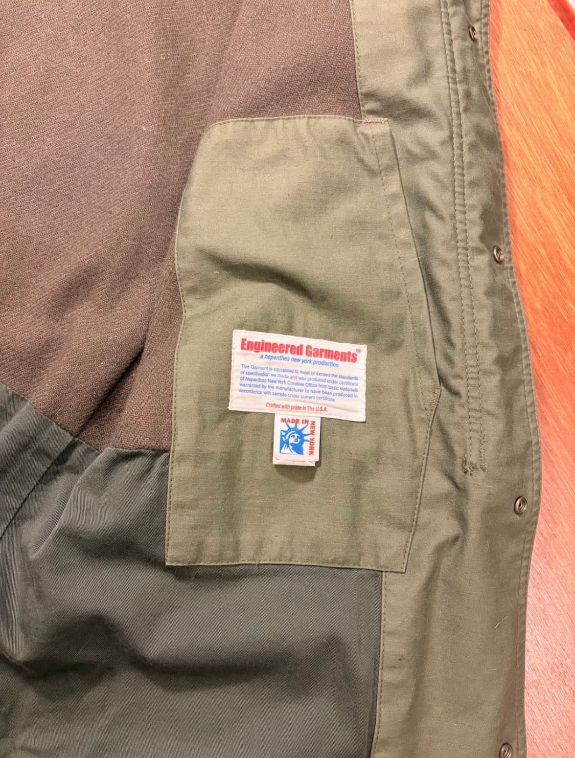 엔지니어드가먼츠 파이어맨 자켓 M 상품이미지3