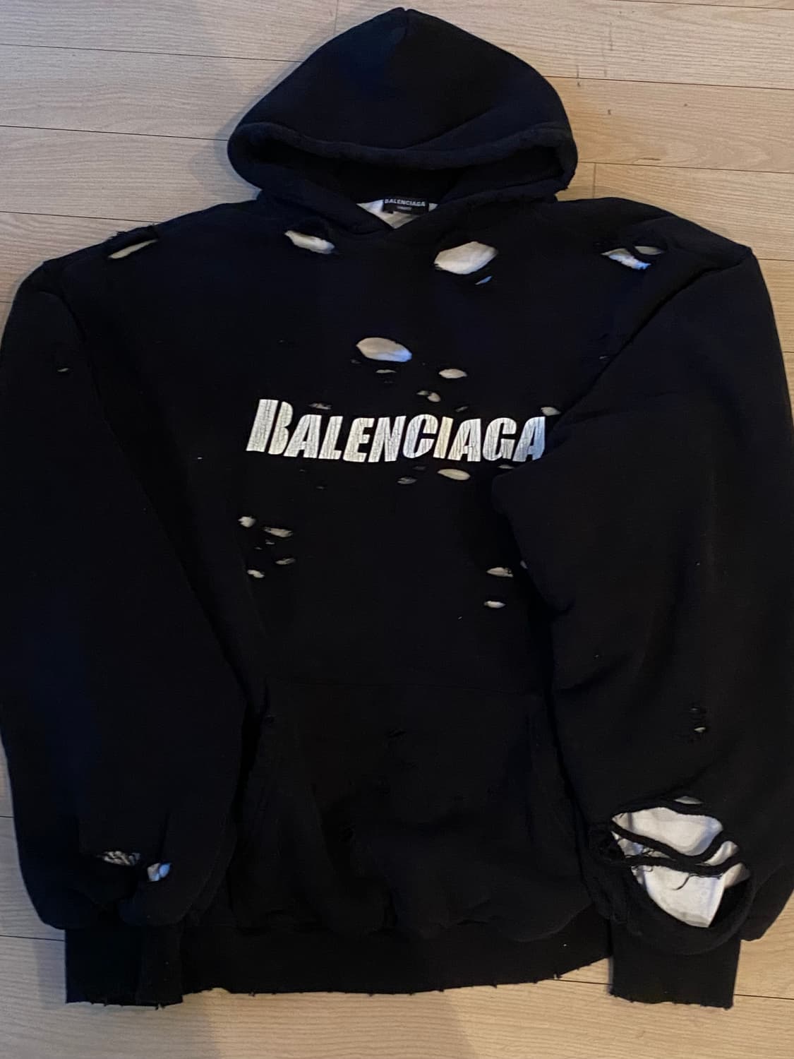 xxs)발렌시아가 디스트로이드 후드 상품이미지1